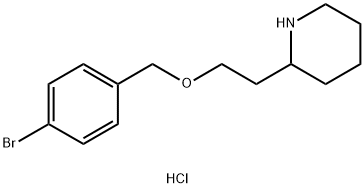 2-{2-[(4-Bromobenzyl)oxy]ethyl}piperidinehydrochloride 구조식 이미지