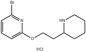 2-Bromo-6-[2-(2-piperidinyl)ethoxy]pyridinehydrochloride 구조식 이미지