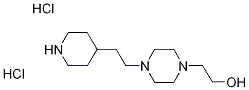 2-{4-[2-(4-Piperidinyl)ethyl]-1-piperazinyl}-1-ethanol dihydrochloride Structure