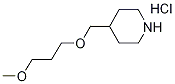 4-[(3-Methoxypropoxy)methyl]piperidinehydrochloride Structure