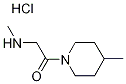 2-(Methylamino)-1-(4-methyl-1-piperidinyl)-1-ethanone hydrochloride 구조식 이미지