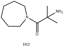 2-Amino-1-(1-azepanyl)-2-methyl-1-propanonehydrochloride 구조식 이미지