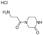 4-(3-Aminopropanoyl)-2-piperazinone hydrochloride Structure