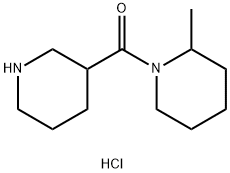 (2-Methyl-1-piperidinyl)(3-piperidinyl)methanonehydrochloride Structure