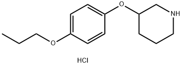 3-(4-Propoxyphenoxy)piperidine hydrochloride Structure