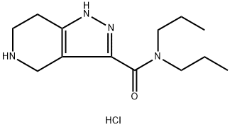 N,N-Dipropyl-4,5,6,7-tetrahydro-1H-pyrazolo-[4,3-c]pyridine-3-carboxamide hydrochloride 구조식 이미지