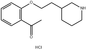 1-{2-[2-(3-Piperidinyl)ethoxy]phenyl}-1-ethanonehydrochloride 구조식 이미지