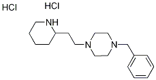 1-Benzyl-4-[2-(2-piperidinyl)ethyl]piperazinedihydrochloride Structure