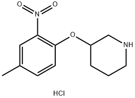 3-(4-Methyl-2-nitrophenoxy)piperidinehydrochloride Structure