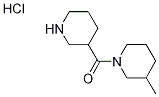 (3-Methyl-1-piperidinyl)(3-piperidinyl)methanonehydrochloride Structure