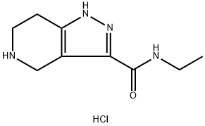 N-Ethyl-4,5,6,7-tetrahydro-1H-pyrazolo[4,3-c]-pyridine-3-carboxamide hydrochloride 구조식 이미지