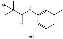 2-Amino-2-methyl-N-(3-methylphenyl)propanamidehydrochloride Structure