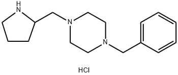 1-Benzyl-4-(2-pyrrolidinylmethyl)piperazinedihydrochloride 구조식 이미지