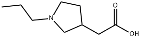 2-(1-Propyl-3-pyrrolidinyl)acetic acid Structure