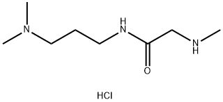 N-[3-(Dimethylamino)propyl]-2-(methylamino)-acetamide dihydrochloride 구조식 이미지