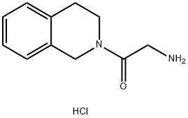 2-Amino-1-[3,4-dihydro-2(1H)-isoquinolinyl]-1-ethanone hydrochloride 구조식 이미지