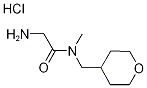 2-Amino-N-methyl-N-(tetrahydro-2H-pyran-4-ylmethyl)acetamide hydrochloride Structure