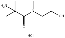 2-Amino-N-(2-hydroxyethyl)-N,2-dimethylpropanamide hydrochloride 구조식 이미지