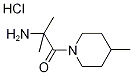 2-Amino-2-methyl-1-(4-methyl-1-piperidinyl)-1-propanone hydrochloride Structure