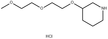 2-(2-Methoxyethoxy)ethyl 3-piperidinyl etherhydrochloride Structure