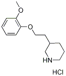 2-Methoxyphenyl 2-(3-piperidinyl)ethyl etherhydrochloride 구조식 이미지