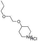 4-(2-Propoxyethoxy)piperidine hydrochloride 구조식 이미지