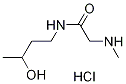 N-(3-Hydroxybutyl)-2-(methylamino)acetamidehydrochloride Structure