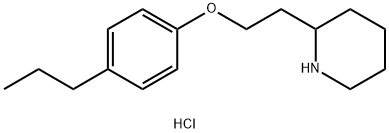 2-[2-(4-Propylphenoxy)ethyl]piperidinehydrochloride Structure