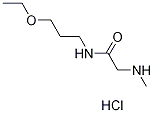 N-(3-Ethoxypropyl)-2-(methylamino)acetamidehydrochloride 구조식 이미지