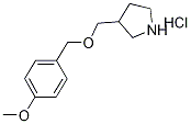 3-{[(4-Methoxybenzyl)oxy]methyl}pyrrolidinehydrochloride 구조식 이미지