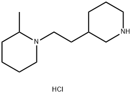 2-Methyl-1-[2-(3-piperidinyl)ethyl]piperidinedihydrochloride 구조식 이미지