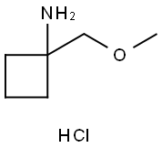 1-Methoxymethyl-cyclobutylamine hydrochloride Structure