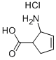 cis-2-  Amino-3-cyclopentene-1-carboxylic  acid  hydrochloride 구조식 이미지