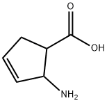 2- Amino-3-cyclopentene-1-carboxylic acid Structure