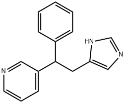 Pyridine, 3-(2-(1H-imidazol-4-yl)-1-phenylethyl)- Structure