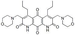 3,7-Bis(4-morpholinylmethyl)-4,6-dipropylpyrido[3,2-g]quinoline-2,5,8,10(1H,9H)-tetrone Structure