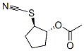 Thiocyanic acid, 2-(acetyloxy)cyclopentyl ester, trans- (9CI) Structure