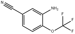 3-아미노-4-(트리플루오로메톡시)벤조니트릴 구조식 이미지