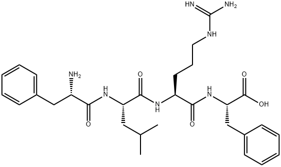 페닐알라닐-류실-아르기닐-페닐알라닌 구조식 이미지