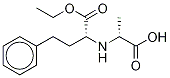(-)-N-[1-(R)-에톡시카본실-3-페닐프로필)-D-알라닌 구조식 이미지