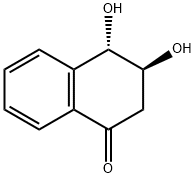3,4-Dihydro-3,4-dihydroxynaphthalen-1(2H)-one 구조식 이미지