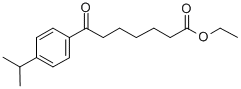 에틸7-(4-이소프로필페닐)-7-옥소헵타노에이트 구조식 이미지