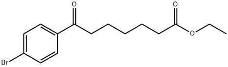 ETHYL 7-(4-BROMOPHENYL)-7-OXOHEPTANOATE 구조식 이미지