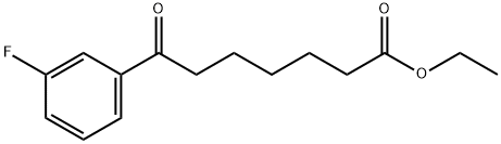 에틸7-(3-플루오로페닐)-7-옥소헵타노에이트 구조식 이미지