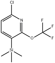 6-클로로-2-(트리플루오로메톡시)-3-(트리메틸실릴)피리딘 구조식 이미지