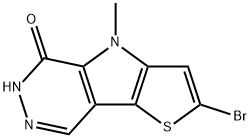 2-broMo-4,6-dihydro-4-Methyl-5H-Thieno[2',3':4,5]pyrrolo[2,3-d]pyridazin-5-one Structure