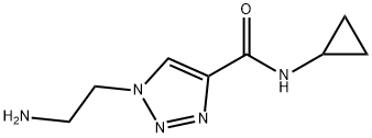 1-(2-Amino-ethyl)-1H-[1,2,3]triazole-4-carboxylic acid cyclopropylamide Structure