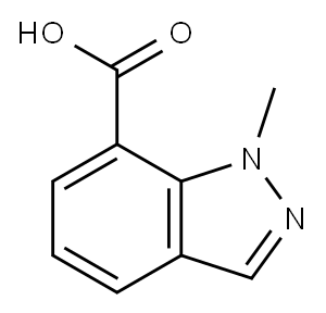 1-메틸-1H-인다졸-7-카르복실산 구조식 이미지
