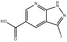 3-Iodo-1H-pyrazolo[3,4-b]pyridine-5-carboxylic acid Structure