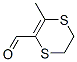 1,4-Dithiin-2-carboxaldehyde, 5,6-dihydro-3-methyl- (9CI) 구조식 이미지